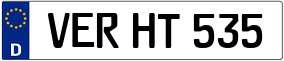 Trailer License Plate